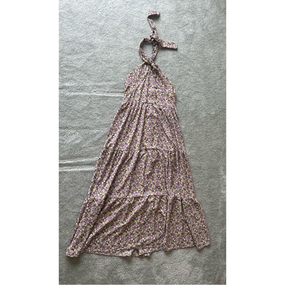 NWOT Halter Top Floral Maxi Dress
